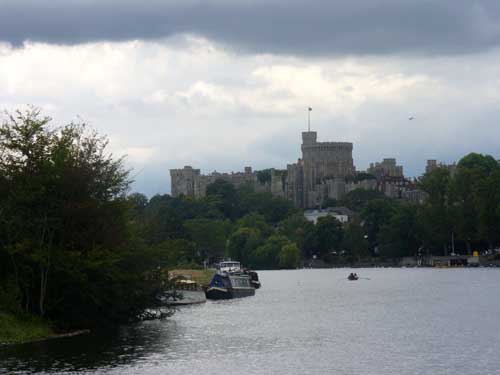 View of Windsor Castle from the Thames River