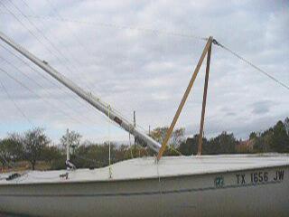 Click to see Alison lower the mast video
