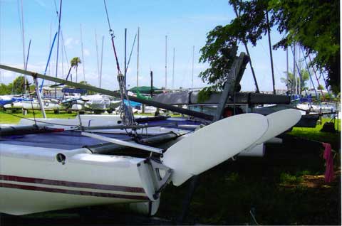 Dart 18 catamaran sailboat