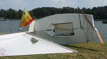 197? Laser sailboat