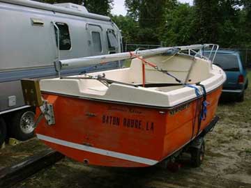 1970's Newport 17 sailboat