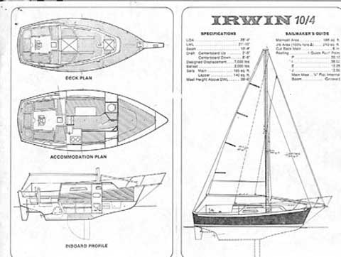 Irwin 10-4, 1977 sailboat