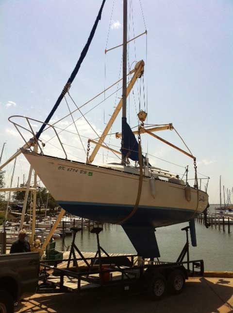 C and C 25 fin keel, 1981 sailboat