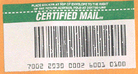 They even sent it certified!
