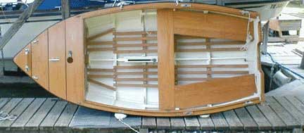 wooden dinghy