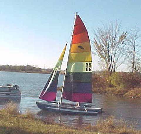 Aquadyne Sailbird trimaran sailboat