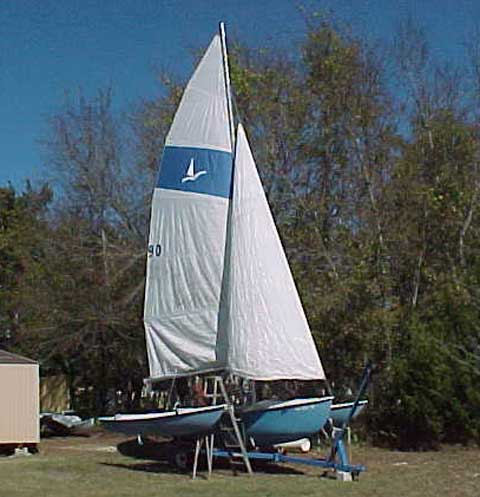 Aquadyne Sailbird trimaran sailboat