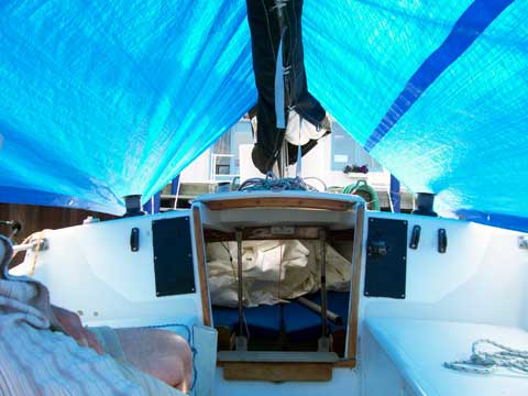 cal 20 sailboat interior