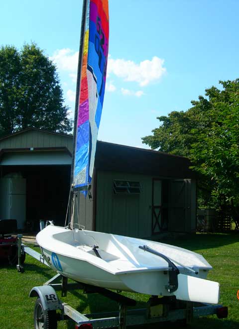 hobie one 12' monohull sailboat