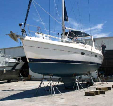 Hunter 450 sailboat