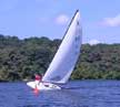 1985 Johnson C scow 20 sailboat