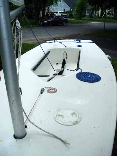 Laser sailboat
