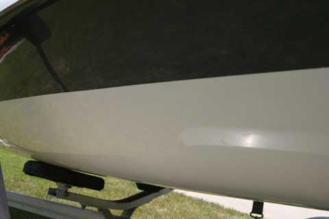 Laser sailing boat