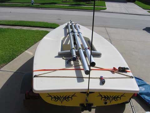 Laser sailing boat