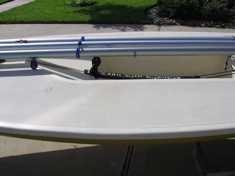Laser sailing boat