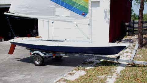 Laser sailboat