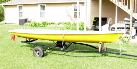 Laser sailboat