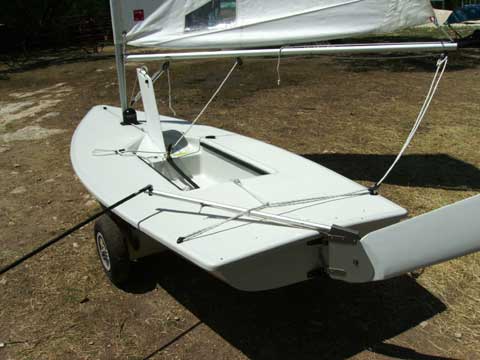 Laser sailboat