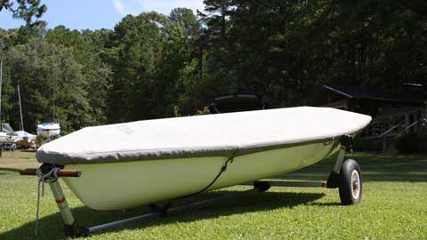 Laser sailboat