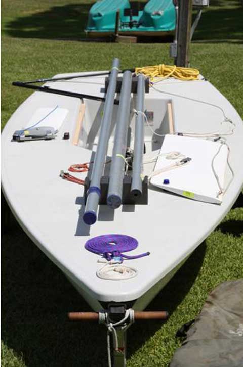 Laser sailboat