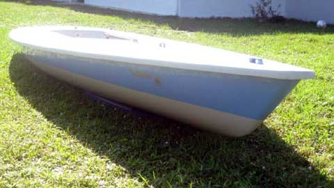 Laser sailboat