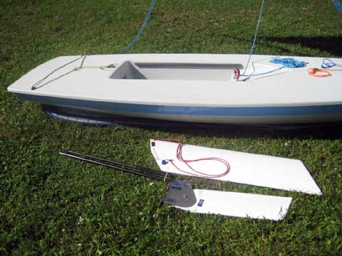 Laser sailboat