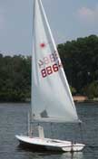 197? Laser sailboat