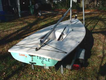 1980's Laser sailboat