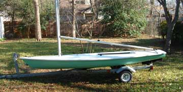 1980's Laser sailboat