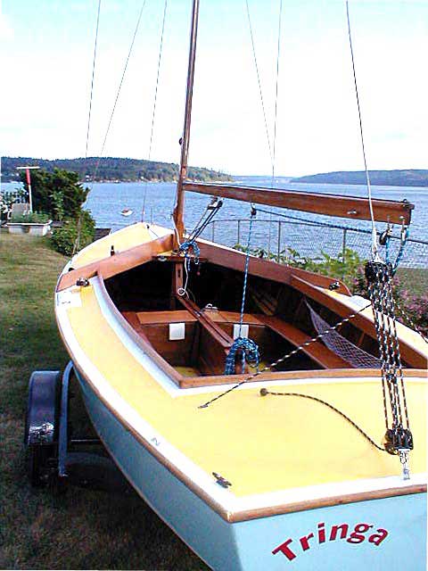 wooden lightning sailboat
