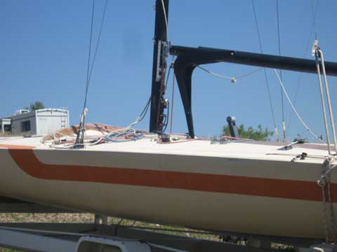 Johnson E Scow sailboat