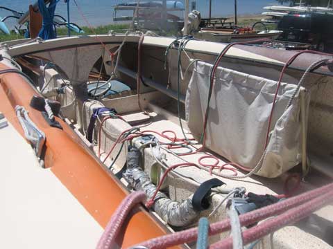 Johnson E Scow sailboat