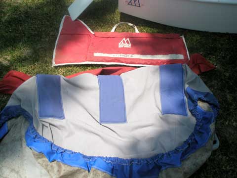 Optimist sailboat