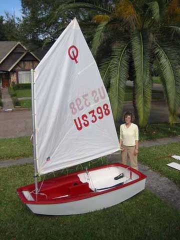1980 Optimist sailboat