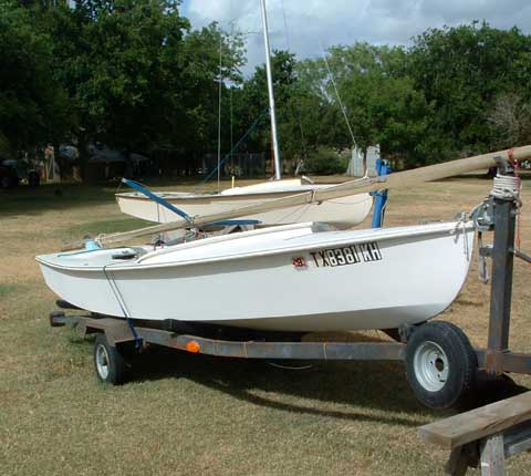 Snipe sailing boat