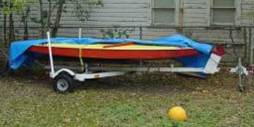 1980 Sunfish sailboat