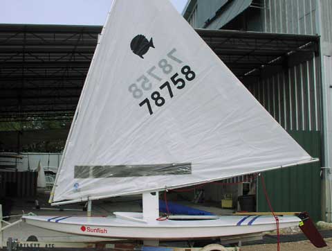 Sunfish sailboat