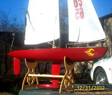 Victoria radio controlled sailboat