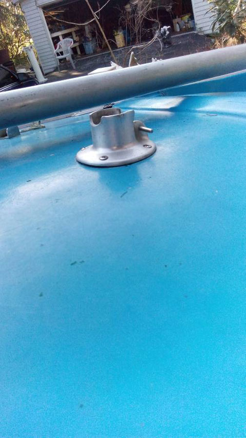 Antique 14' Bock sailboat