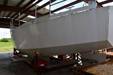 40 foot steel hull project sailboat, rockport, texas