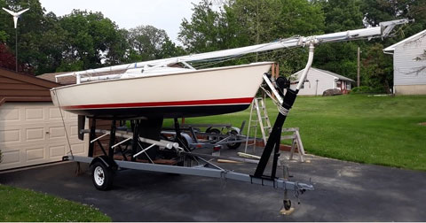 Impulse 21, 1985. sailboat