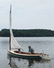 1980s Delaware River Tuckup, 15 ft. sailboat