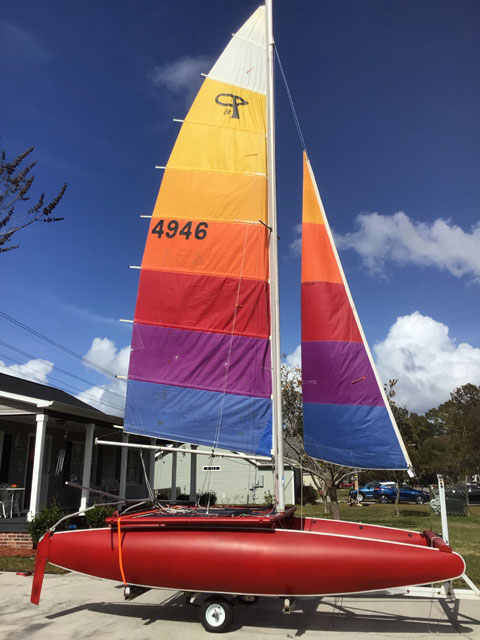 Sizzler Marine, Super 16 Beach Cat, 1977 sailboat