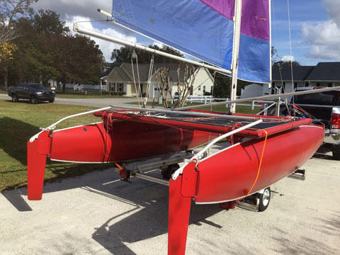 Sizzler Marine, Super 16 Beach Cat, 1977 sailboat