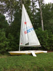 1974 Laser sailboat