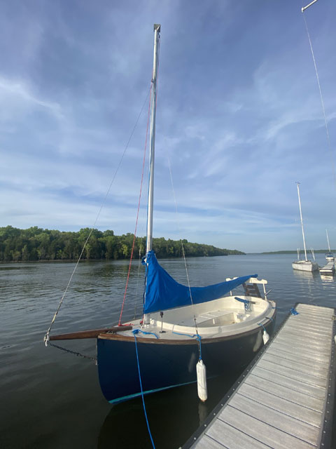 Clark Mills Sun Cat Boat, 1973 sailboat