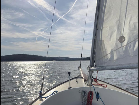 Clark Mills Sun Cat Boat, 1973 sailboat