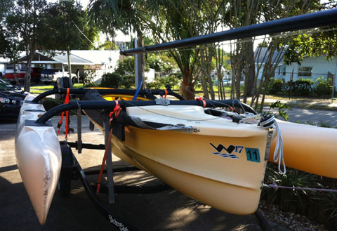 Windrider 17' Trimaran and Yacht Club trailer, 2004 sailboat
