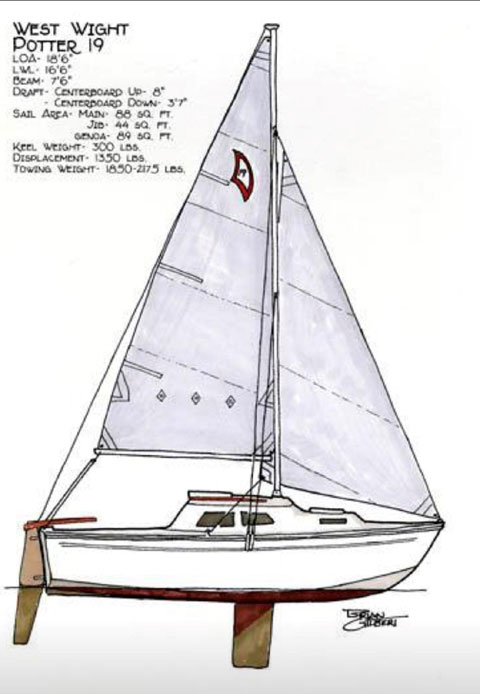 West Wight Potter 19', 2004 sailboat
