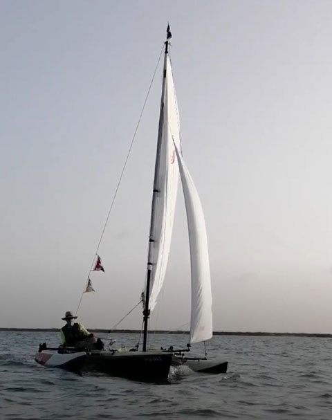 Trimaran, custom built, 13 ft. 2021 sailboat
